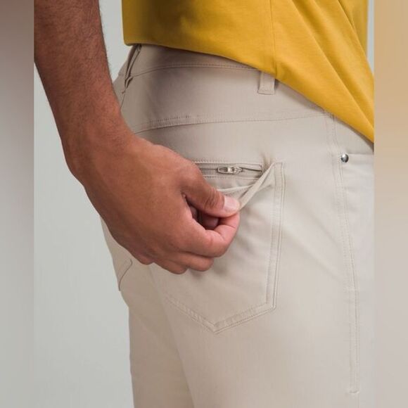 NEW Lululemon ABC Slim-Fit Pant 32" Warpstreme Raw Linen Size 34 - Picture 11 of 15
